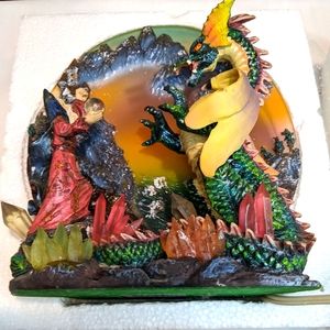 NIB Vintage Midori Mint Wizard Dragon Shadow Light